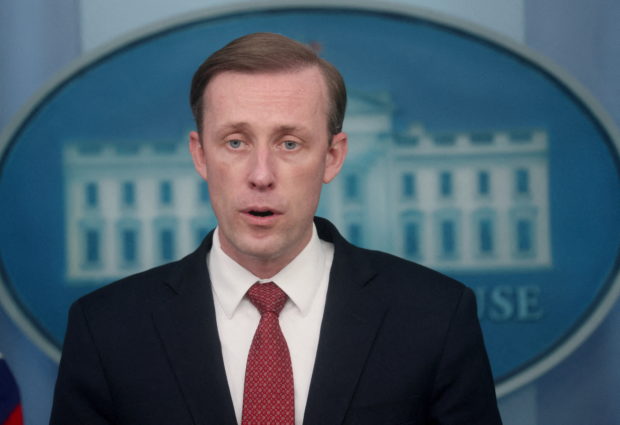 White House National Security Advisor Jake Sullivan speaks to the news media about the situation in Ukraine during a daily press briefing at the White House in Washington, U.S., February 11, 2022. REUTERS/Leah Millis/File Photo
