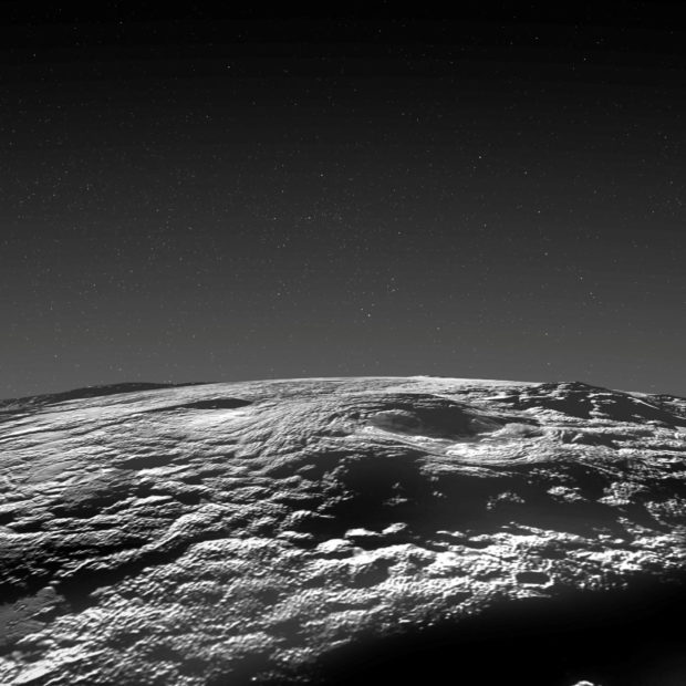A perspective view of Pluto's icy volcanic region is seen based on 2015 data from the NASA spacecraft New Horizons. NASA/Johns Hopkins University Applied Physics Laboratory/Southwest Research Institute/Isaac Herrera/Kelsi Singer/Handout via REUTERS
