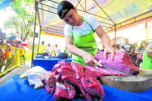 Contestant in Pindang Rodeo. STORY: Pangasinan town holds Pindang Festival after 2-year pause