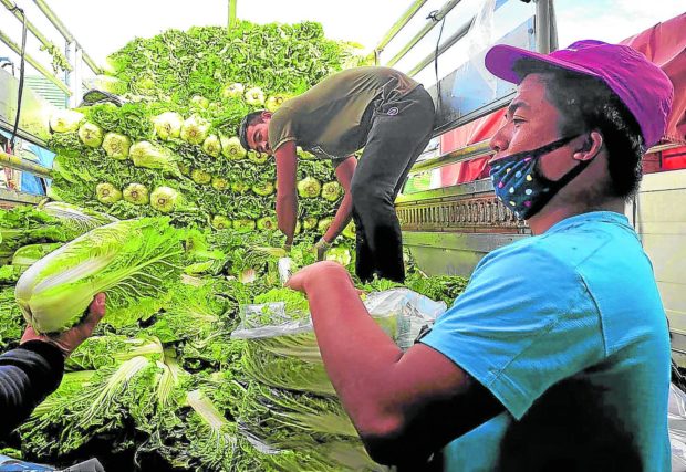 Benguet farm produce. FOR STORY: Agri goods’ falling prices alarm solons