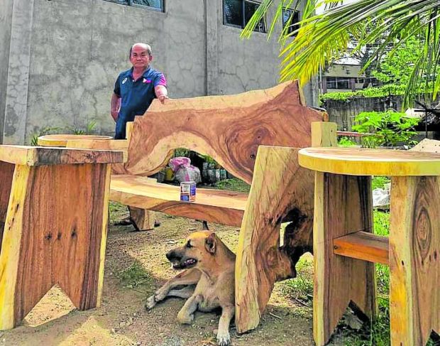 Weightlifting coach Gregorio Colonia turns to furniture production to help aspiring athletes in Zamboanga City.