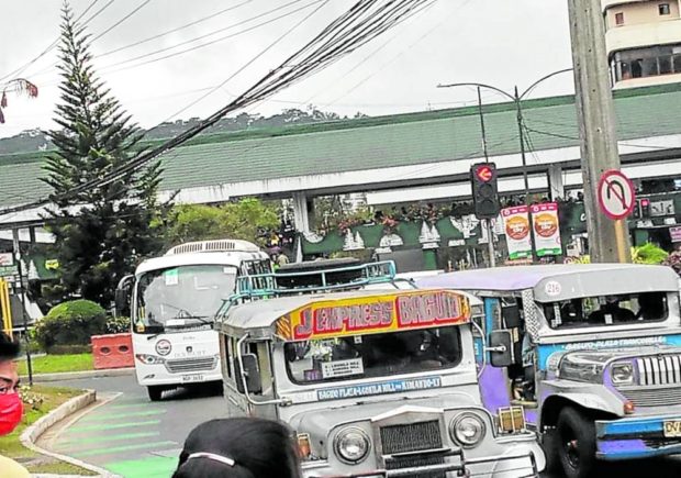 Jeepneys in Baguio. STORY: PUV drivers seek easier access once subsidy release resumes