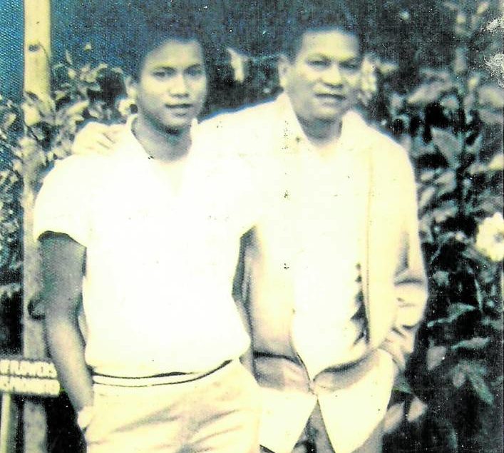 Ramon Magsaysay Jr. (left) was 15 years old when his father died in a plane crash on March 17, 1957. President Magsaysay was 49.