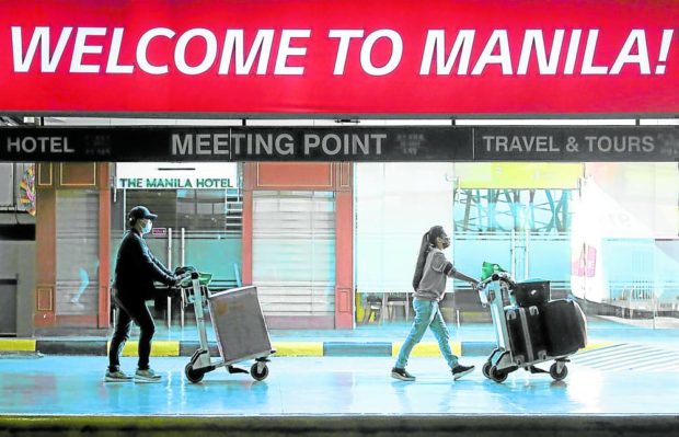 Foreign travelers have started arriving in Manila after travel restrictions were eased. STORY: Foreign tourist arrivals steadily rising