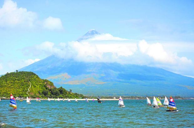 MAYON WELCOME Bicol is ready for the resumption of tourism activities and events amid the improving public health situation in the region and other parts of the country. The national regatta championships, held against the backdrop of Mayon Volcano in Legazpi City on Feb. 27, is among the first crowd-drawing events staged in the region. 