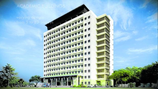 An artist’s rendition of a proposed school building. STORY: DepEd eyes taller school buildings