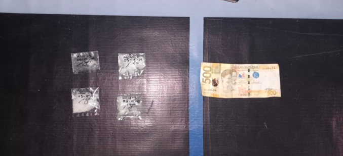 Angeles City police operatives confiscated these packs of alleged "shabu" (crystal meth) from two suspected drug traders on Tuesday, March 15