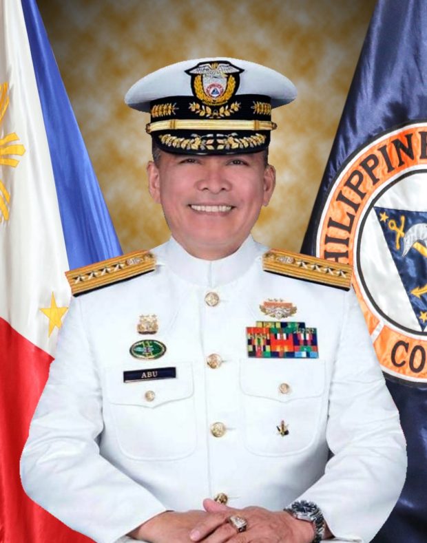 President Rodrigo Duterte promoted Philippine Coast Guard (PCG) Commandant Artemio Abu to the highest rank of a commissioned officer, the agency said on Wednesday.