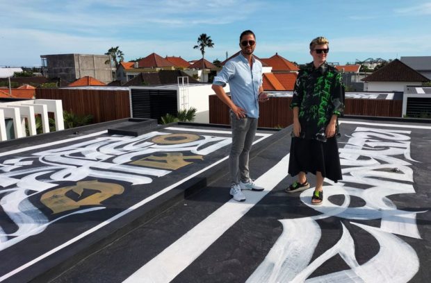 Russian artist and Ukrainian in Bali collaborate on message of unity