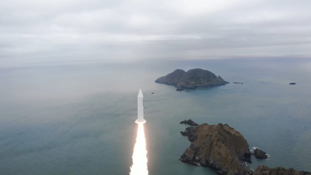 South Korea launches a homegrown solid-fuel space rocket