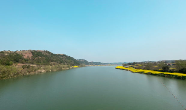 Tuojiang River in Chengdu, Sichuan