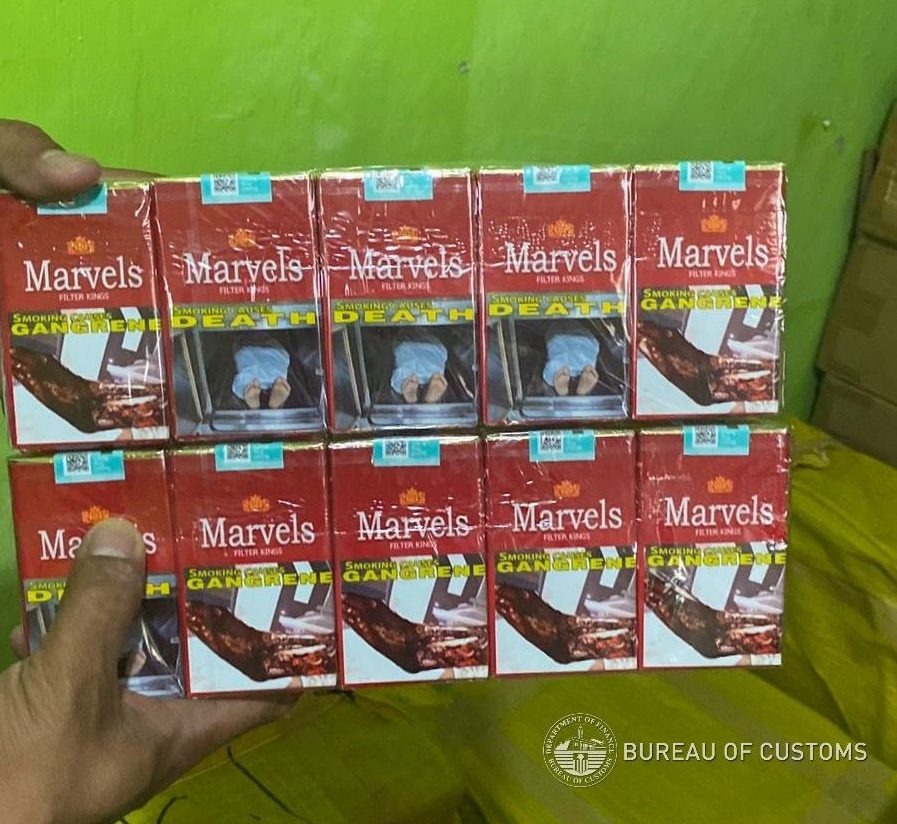 P9 million-worth of imported fake cigarettes seized in Valenzuela
