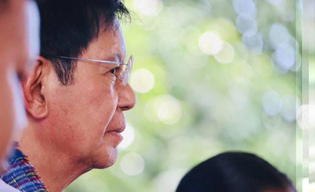 Sen. Panfilo Lacson. STORY: Lacson hails end of revolving door policy in AFP