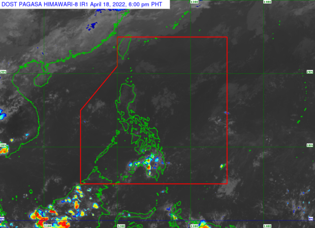 Generally fair weather will continue throughout the country on Tuesday, said the Philippine Atmospheric Geophysical and Astronomical and Astronomical Services (Pagasa).