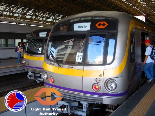 LRT 2 trains. STORY: No LRT 2 from Holy Wednesday to Easter Sunday