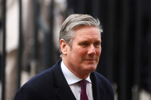 FILE PHOTO: British Labour Party leader Keir Starmer arrives for a Commonwealth Service at Westminster Abbey in London, Britain, March 14, 2022. REUTERS/Hannah McKay