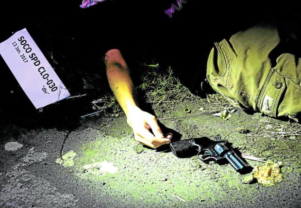 Body of slain drug suspect. STORY: Fortun: Autopsy of drug war victims uncovers falsified info