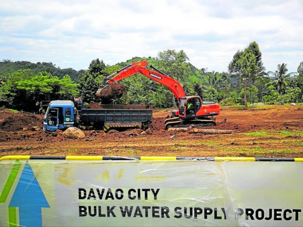 Davao City water supply project. STORY: Steep water rate hike proposed in Davao City