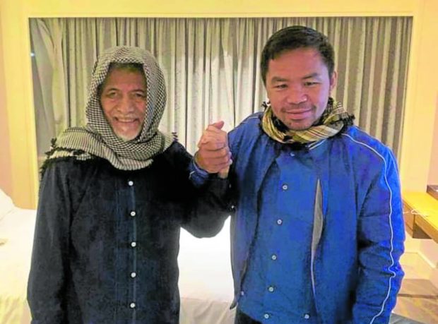Nur Misuari and Sen, Manny Pacquiao