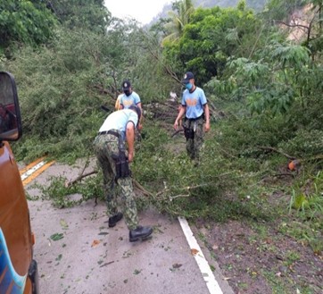 At least 198 police personnel have been deployed to areas hit or to be affected in the coming hours of Tropical Storm Agaton that was spotted near Eastern Visayas, the Philippine National Police (PNP) said.