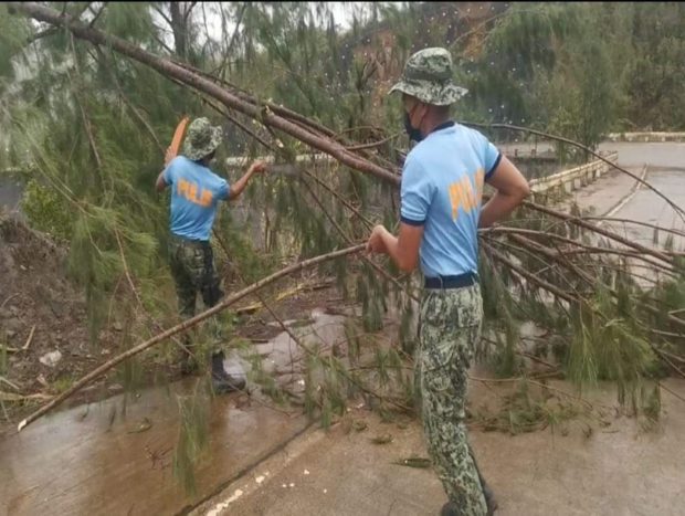 At least 198 police personnel have been deployed to areas hit or to be affected in the coming hours of Tropical Storm Agaton that was spotted near Eastern Visayas, the Philippine National Police (PNP) said.