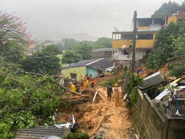 Mudslides kill 14 in heavy rains in Brazil’s Rio de Janeiro state