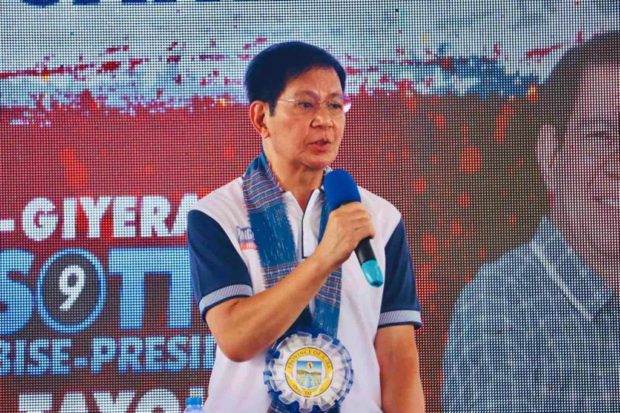 Lacson to use PNP experience to end violence in Abra, other hotspots