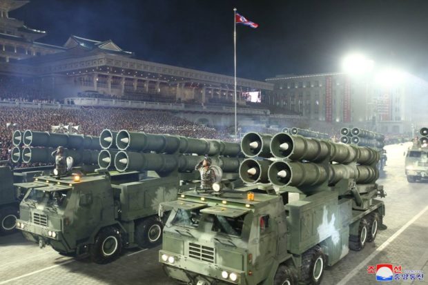 North Korea parades ICBMs, vows to boost nuclear arsenal