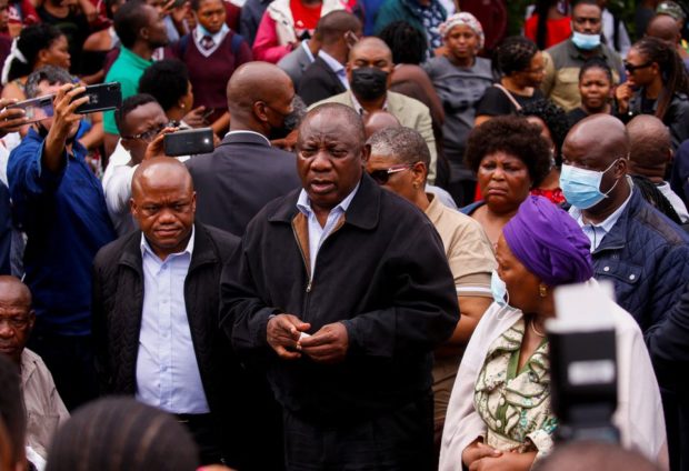 South African leader visits flood victims as death toll rises to 306