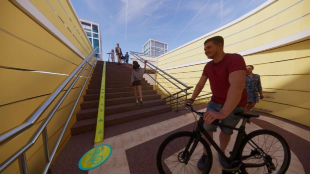 Bike ramps and well lit footbridges targetted for 100 percent completion