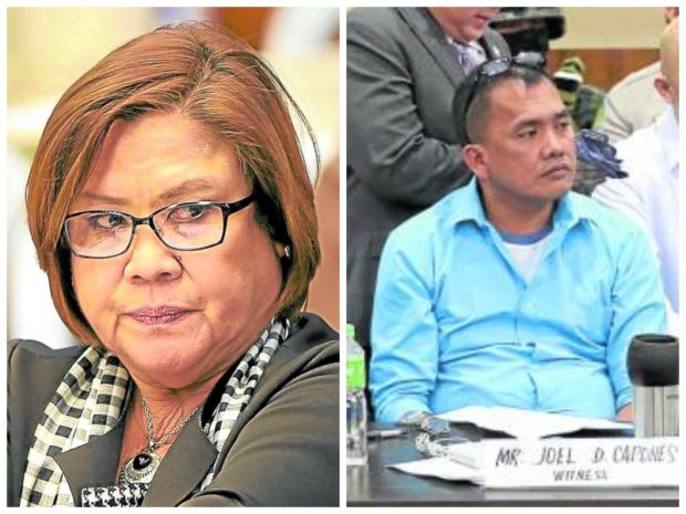 Leila de Lima and Joel Capones. STORY: Prosecution witness absent anew in De Lima hearing