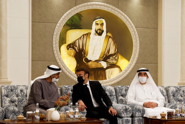 New UAE president meets Macron, Johnson as world leaders stream in