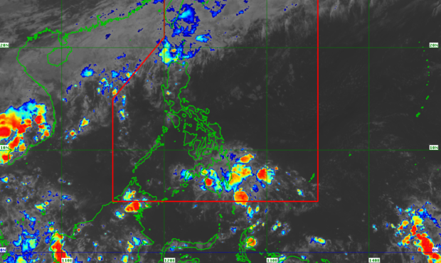 PAGASA satellite map. STORY: Low pressure area forecast to exit PH