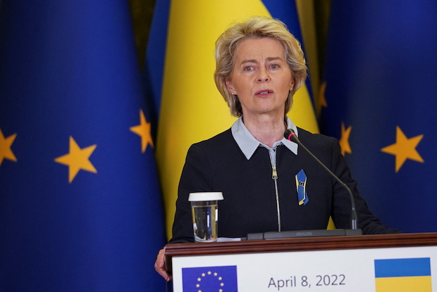 European Commission President Ursula von der Leyen visits Ukraine. STORY: EU’s toughest Russia sanctions yet snag on worries over oil ban