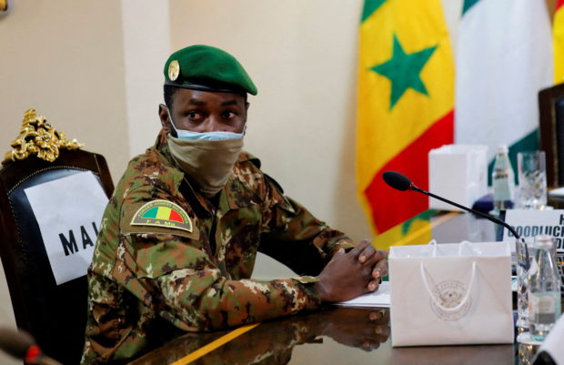 FILE PHOTO: Colonel Assimi Goita, leader of Malian military junta, attends an Economic Community of West African States (ECOWAS) consultative meeting in Accra, Ghana September 15, 2020. REUTERS/ Francis Kokoroko//File Photo