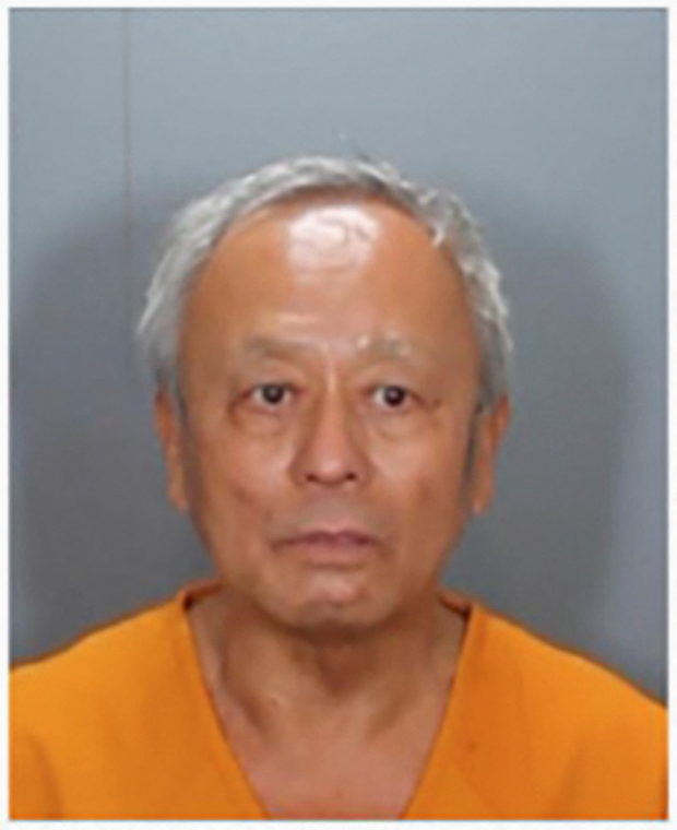 Suspect in the Laguna Woods church shooting David Chou, 68, of Las Vegas is shown in this police booking photo released by the Orange County Sheriff's Department on May 16, 2022. Orange County Sheriff's Department/Handout via REUTERS