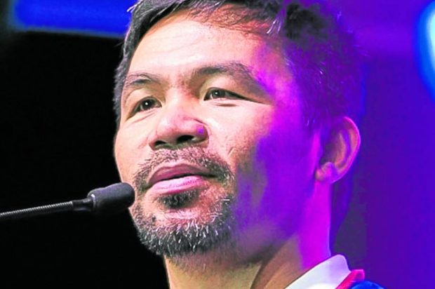 Manny Pacquiao —PHOTO FROM MANNY PACQUIAO FACEBOOK Pacquiao corrupt deped