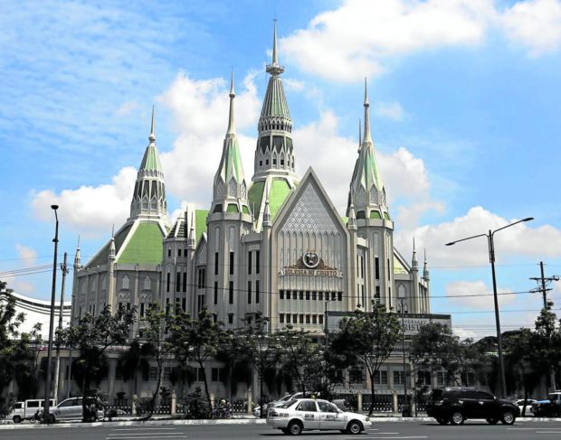 The Iglesia Ni Cristo central church in Quezon City. STORY: Iglesia ni Cristo backing BBM-Sara tandem