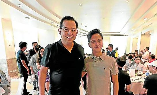 House majority leader Martin Romualdez and his nephew, Ilocos Norte Rep.-elect Sandro Marcos. STORY: Jockeying for House, Senate leadership starts