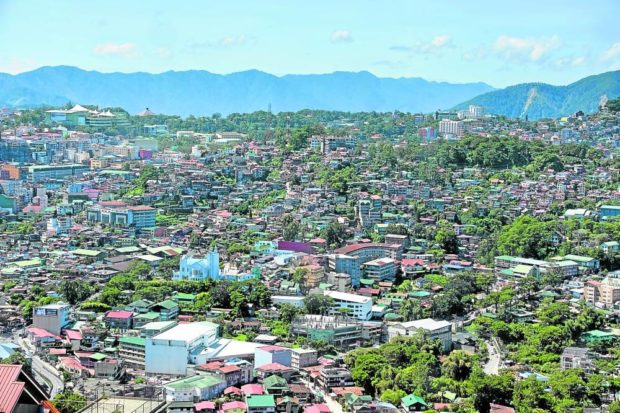 Baguio City skyline. STORY: BIR tops Cordillera target, collects P5.9 billion