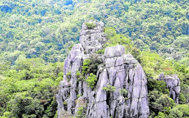 Masungi Georeserve in Baras town, Rizal province, in 2019, has been hailed as one of the most innovative and sustainable tourism projects in the world by the United Nations World Tourism Organization.  mining firms masungi denr