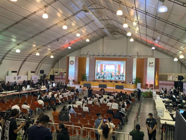 Comelec convenes as National Board of Canvassers on Monday, May 9, 2022. STORY: Comelec to give Congress report on fast transmission in 2022 polls