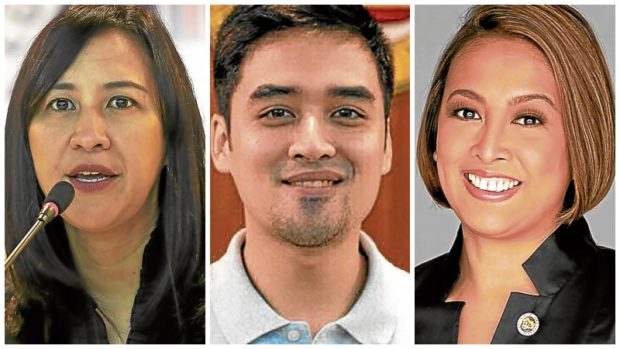 Joy Belmonte ,Vico Sotto and Abby Binay. STORY: Status quo: Incumbents win in Metro Manila