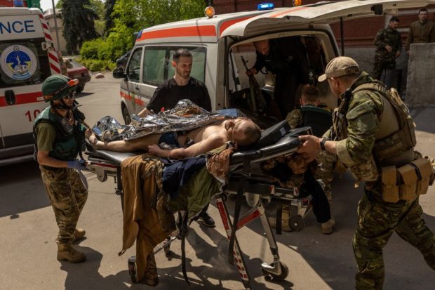 Inside a Ukraine hospital where medics work as rockets fall