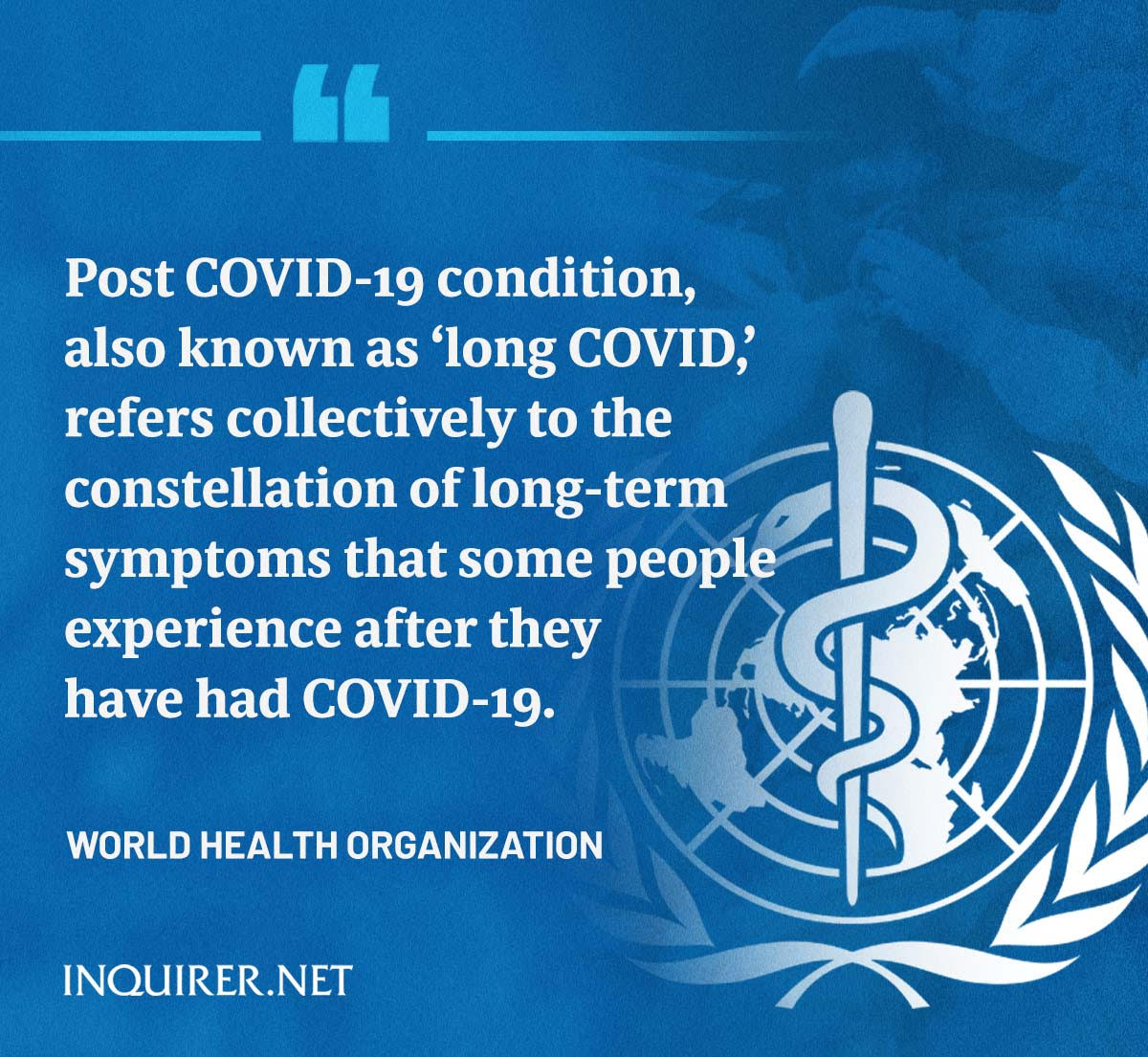 Post COVID-19 condition WHO