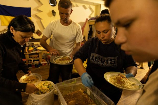 Food charity production line caters for displaced in Ukraine’s Dnipro