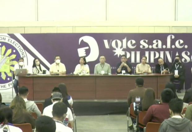 Comelec officially convenes as the National Board of Canvassers. Screengrab from Comelec livestream / Facebook