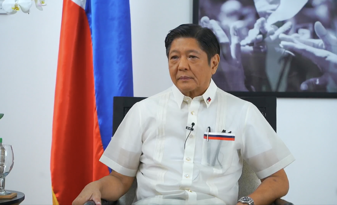 President-elect Bongbong Marcos during an interview with Press Secretary-designate Trixie Cruz-Angeles. Screengrab from Facebook / BBM