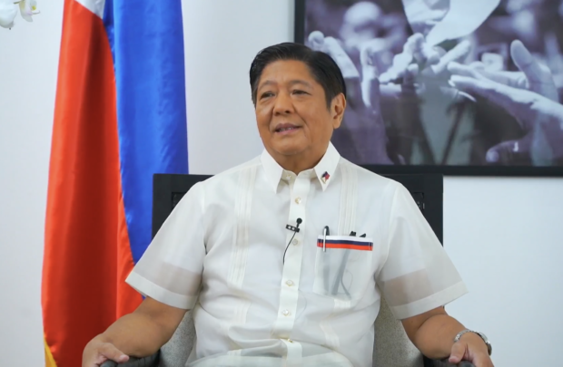 President-elect Bongbong Marcos during an interview with Press Secretary-designate Trixie Cruz-Angeles. Screengrab from Facebook / BBM