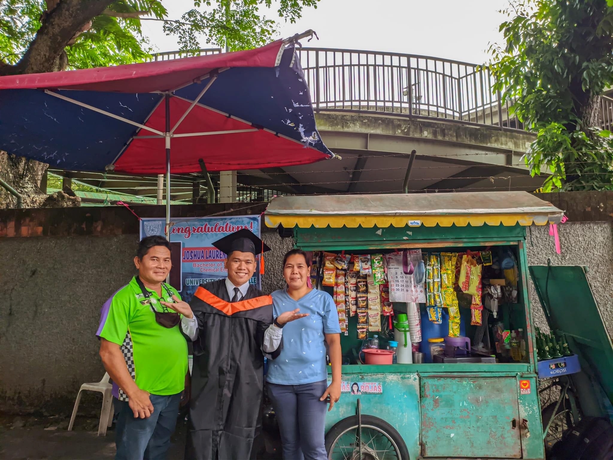Son of vendor, driver graduates at rich kids' school in Bacolod